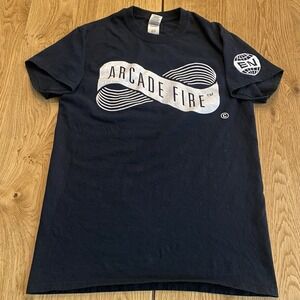 2017 Arcade Fire Shirt M- Infinite Content Tour The Suburbs Funeral Indie